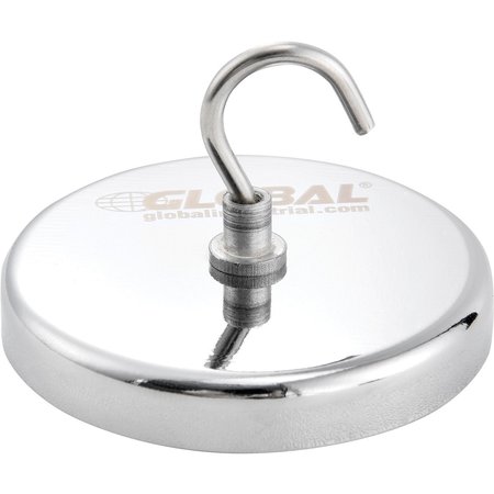 Ceramic Magnetic Hook, 20 Lbs. Pull, 6PK -  GLOBAL INDUSTRIAL, 320757